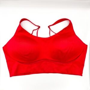 Victoria's Secret Lightweight Red Mesh Detail Sports Bra